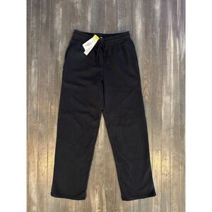 Rumi + Ryder Kids Sweatpants Black Fleece Lined Straight Leg Joggers NWT